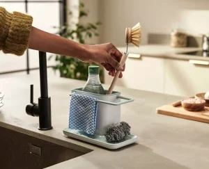 Joseph Joseph Caddy™ Stone Green Kitchen Sink Organiser- Sink Caddies & Accessories