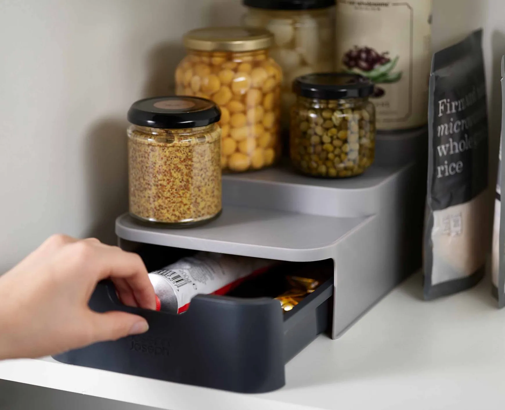 Joseph Joseph CupboardStore™ Compact Tiered Organizer- Pantry Organization