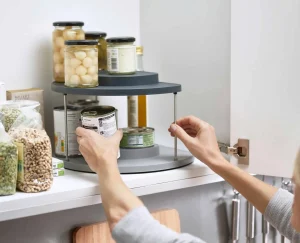 Joseph Joseph CupboardStore™ 2-tier Rotating Organizer- Pantry Organization