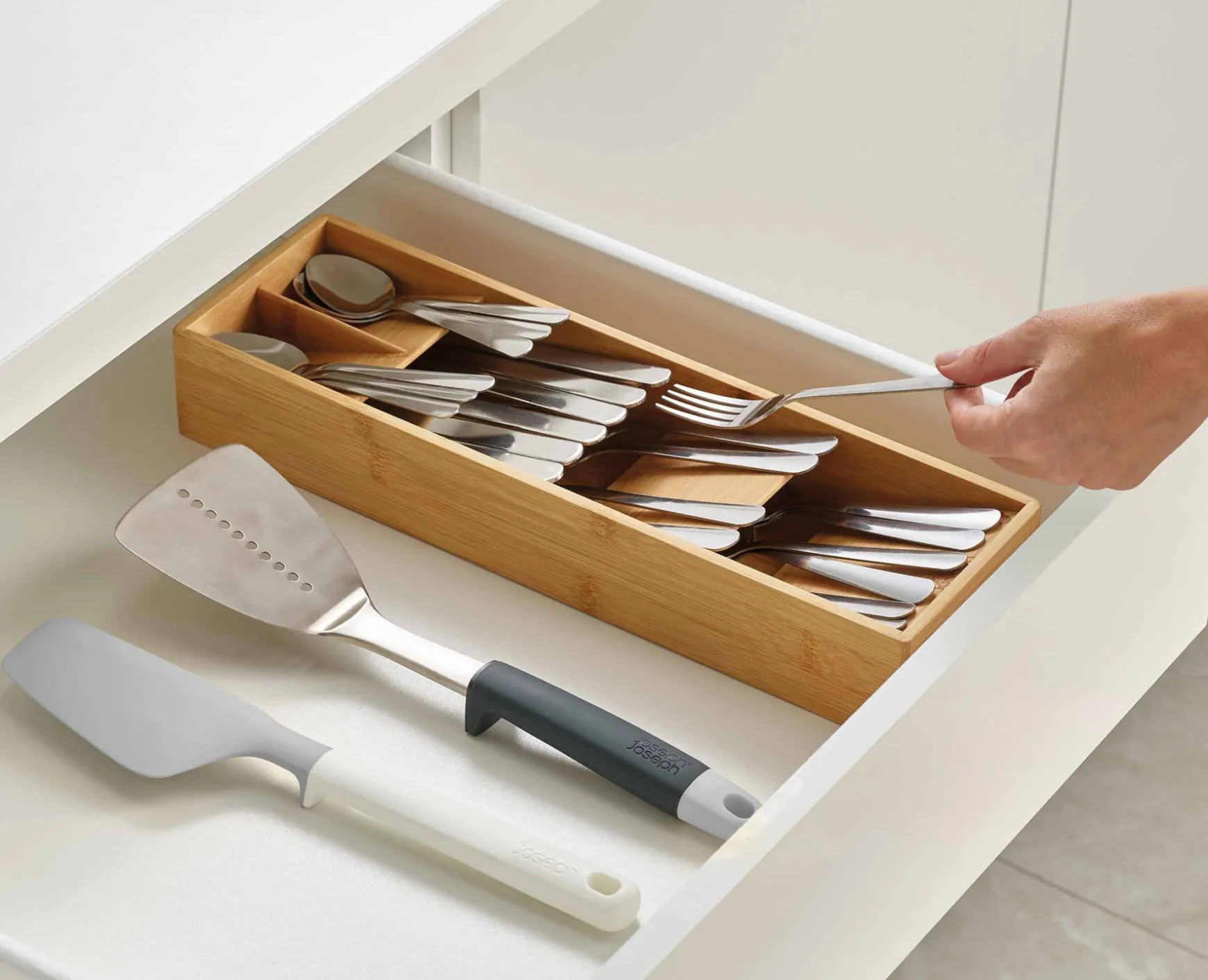 Joseph Joseph DrawerStore™ Compact Cutlery Organizer- Kitchen Drawer Organizers