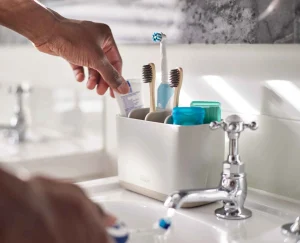 Joseph Joseph EasyStore™ Large Matt Toothbrush Holder- Toothbrush Holders