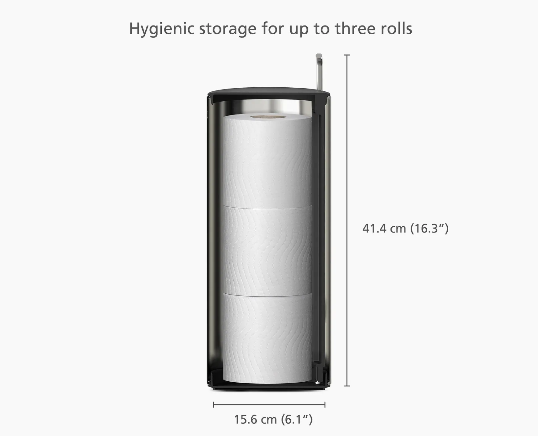 Joseph Joseph Easystore™ Luxe Concealed Toilet Paper Holder- Toilet Paper Holders & Toilet Brushes