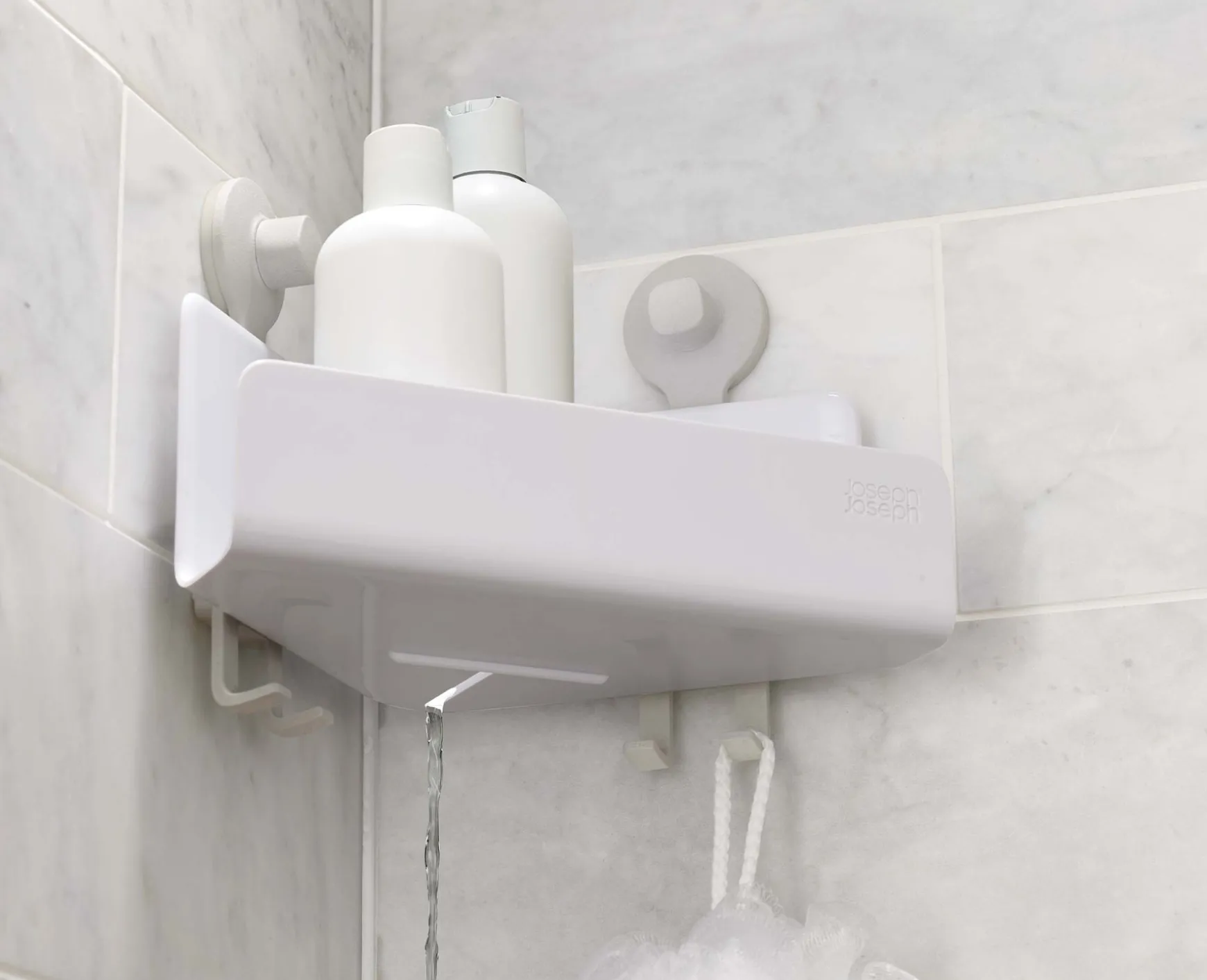 Joseph Joseph EasyStore™ 2-piece Corner Shower Shelf Set- Shower Shelves & Squeegees