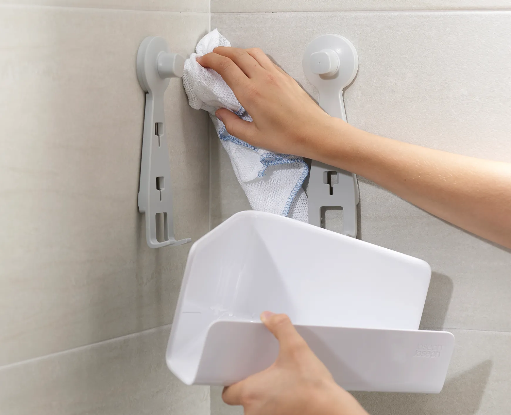 Joseph Joseph EasyStore™ 2-piece Corner Shower Shelf Set- Shower Shelves & Squeegees