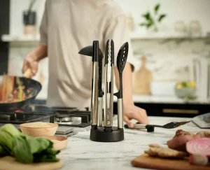 Joseph Joseph Elevate™ Fusion 5-piece Utensil Set with Compact Stand- Kitchen Utensils & Gadgets