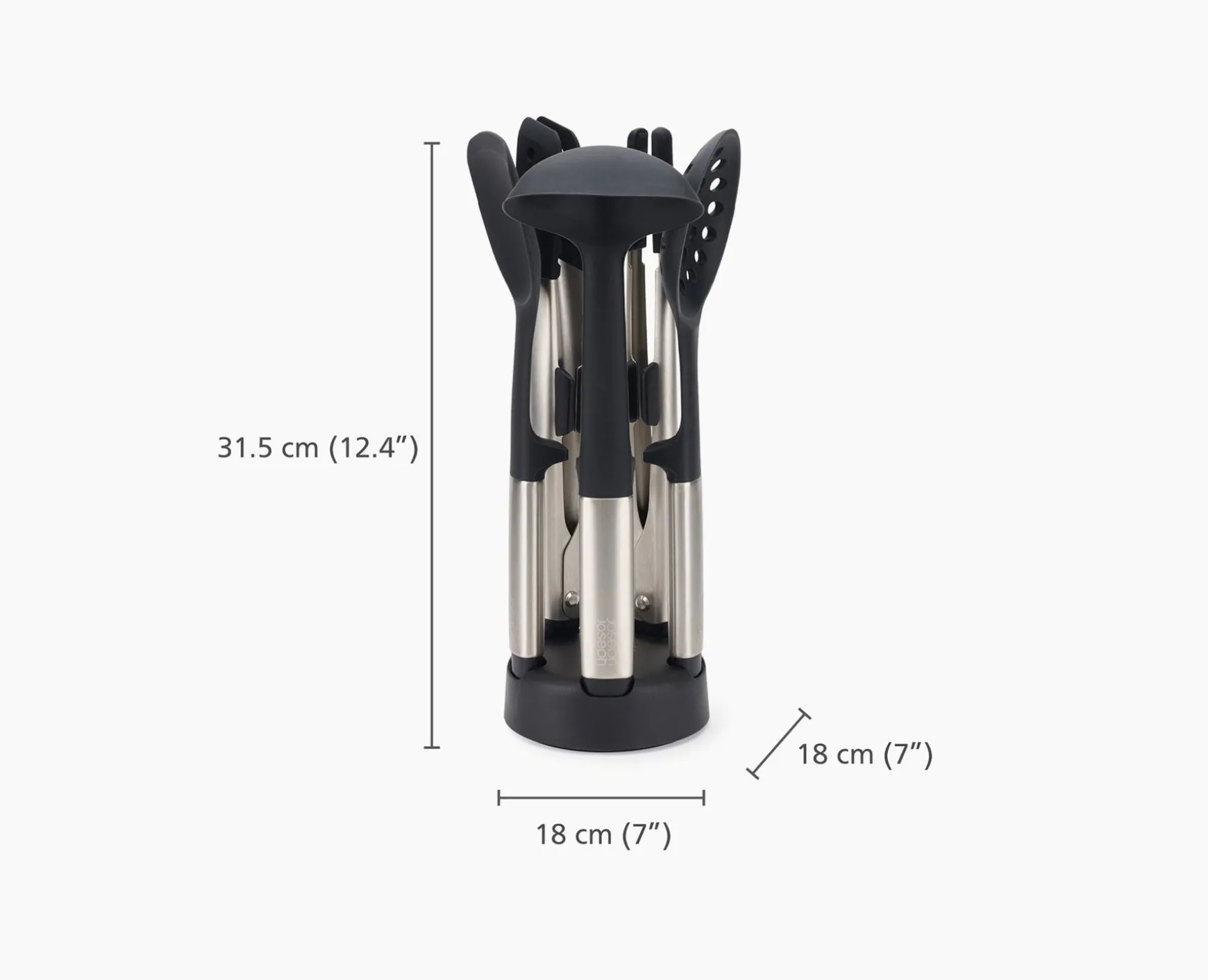 Joseph Joseph Elevate™ Fusion 5-piece Utensil Set with Compact Stand- Kitchen Utensils & Gadgets