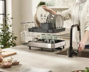Joseph Joseph Excel™ 2-Tier Dish Rack- Dish Racks & Drainers