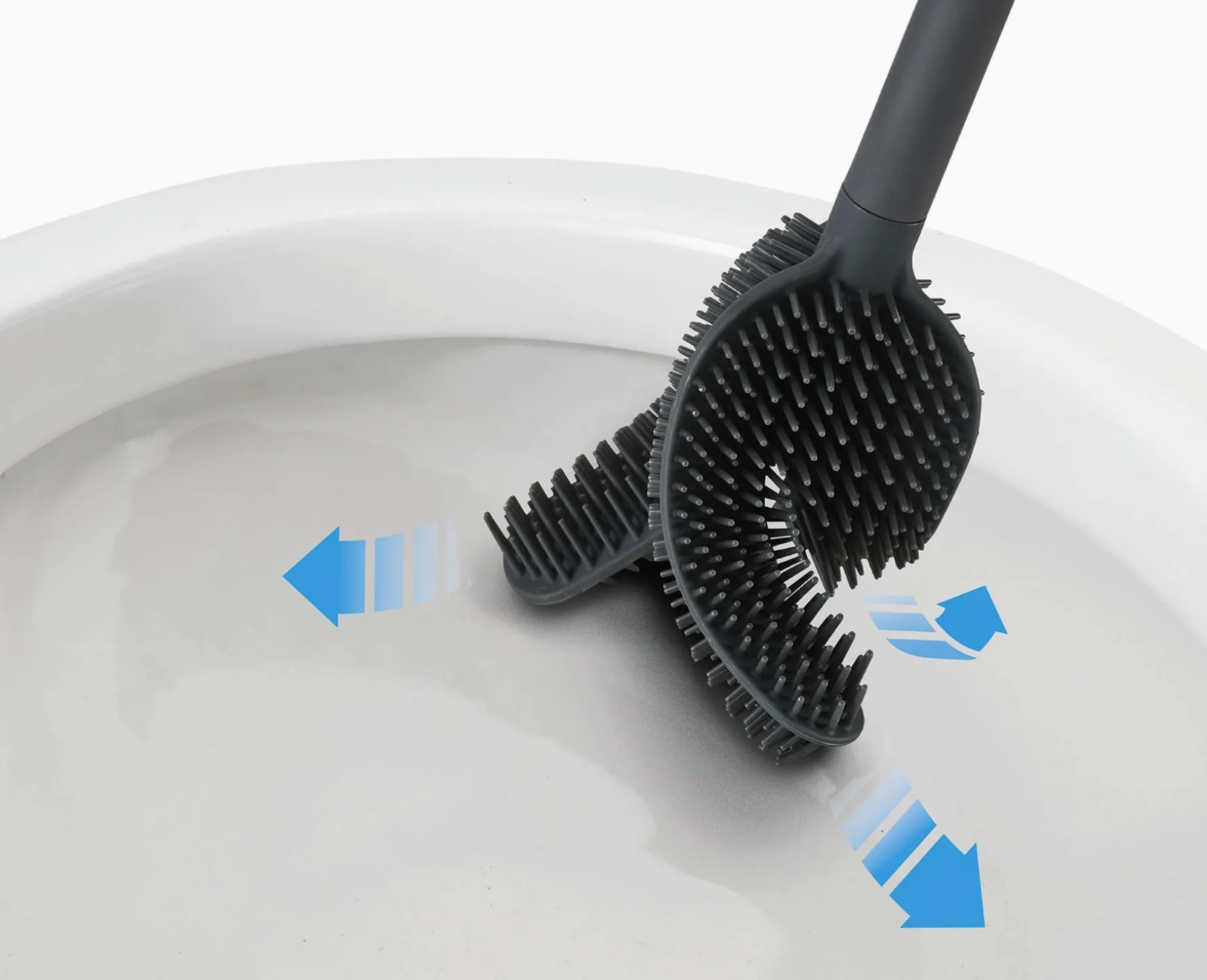 Joseph Joseph Flex™ 360 Luxe Toilet Brush with Finish- Toilet Paper Holders & Toilet Brushes