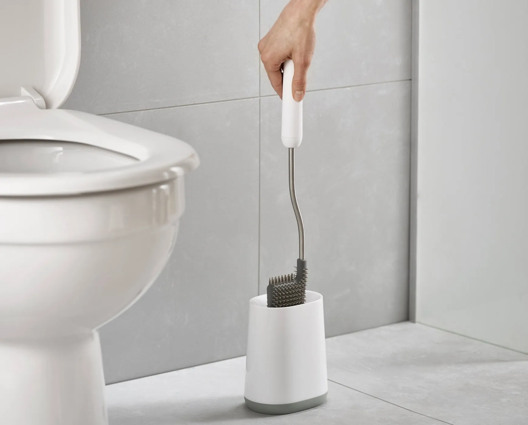 Joseph Joseph Flex™ Lite Pack of 2 Toilet Brushes- Toilet Paper Holders & Toilet Brushes