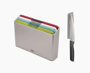 Joseph Joseph Folio™ Icon 4-piece Multicolor Cutting Board Set with Knife- Cutting Boards & Sets