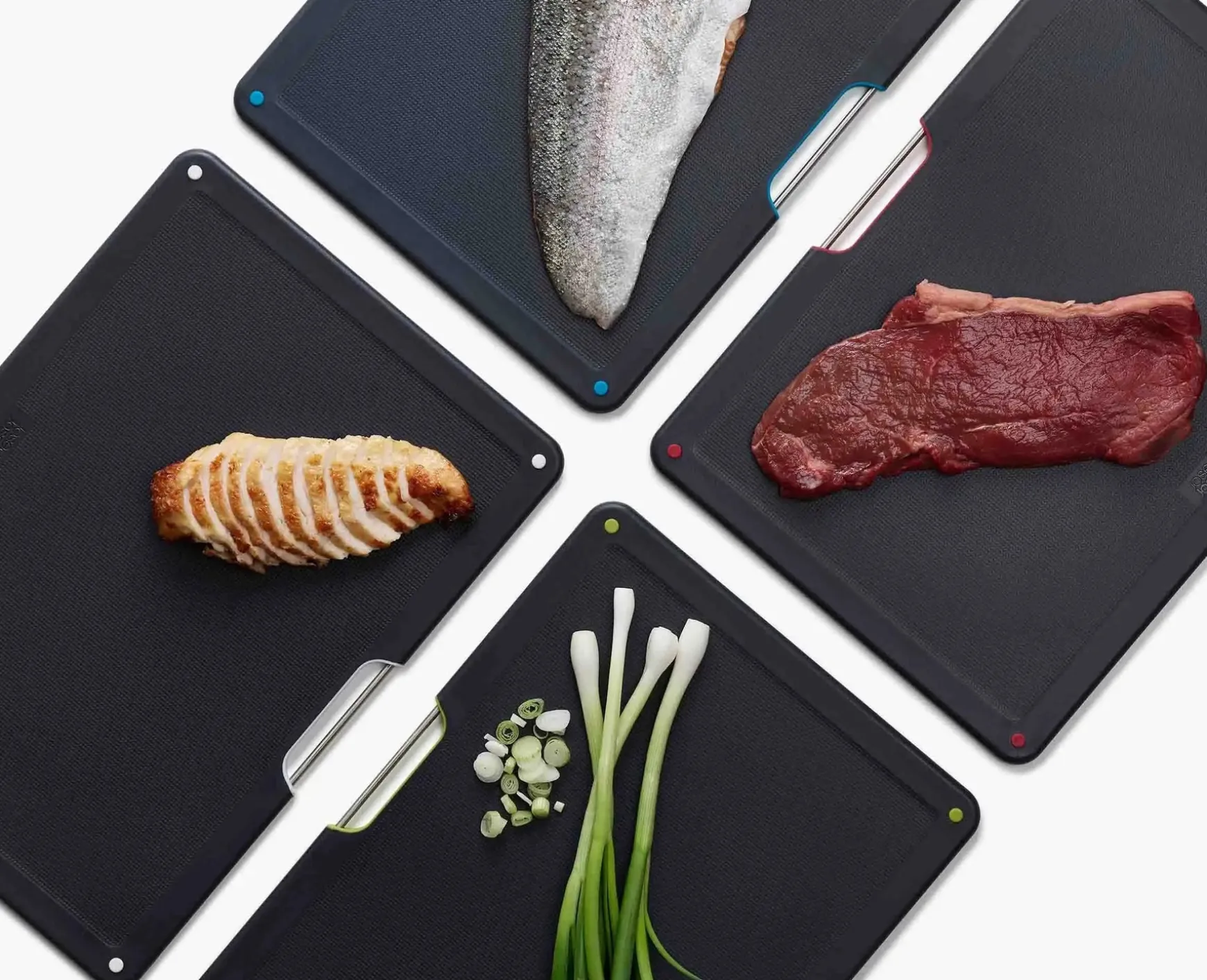 Joseph Joseph Folio™ Steel 4-piece Cutting Board Set- Cutting Boards & Sets