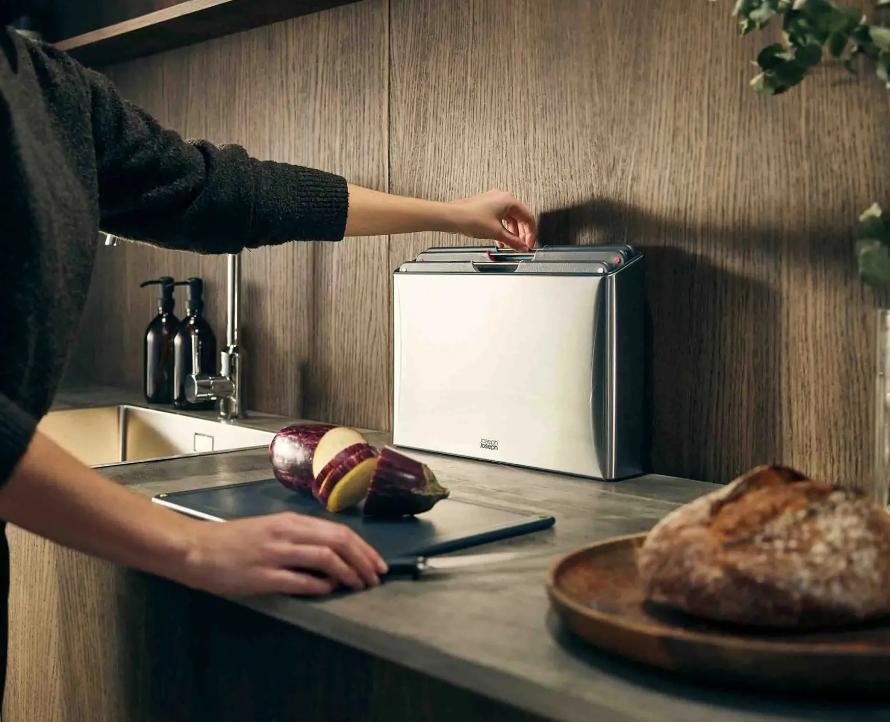 Joseph Joseph Folio™ Steel 4-piece Cutting Board Set- Cutting Boards & Sets