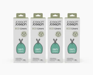 Joseph Joseph IW5 40L Recycled Trash Bags - 4 pack- Trash Bags & Filters