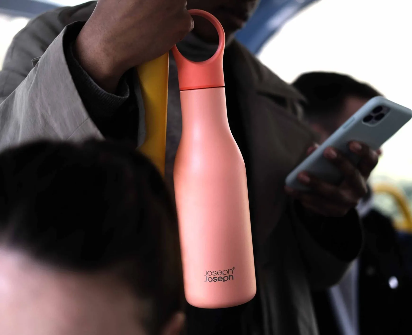 Joseph Joseph Loop™ 500ml Stainless-steel Vacuum Insulated Water Bottle- Lunch Boxes & Containers