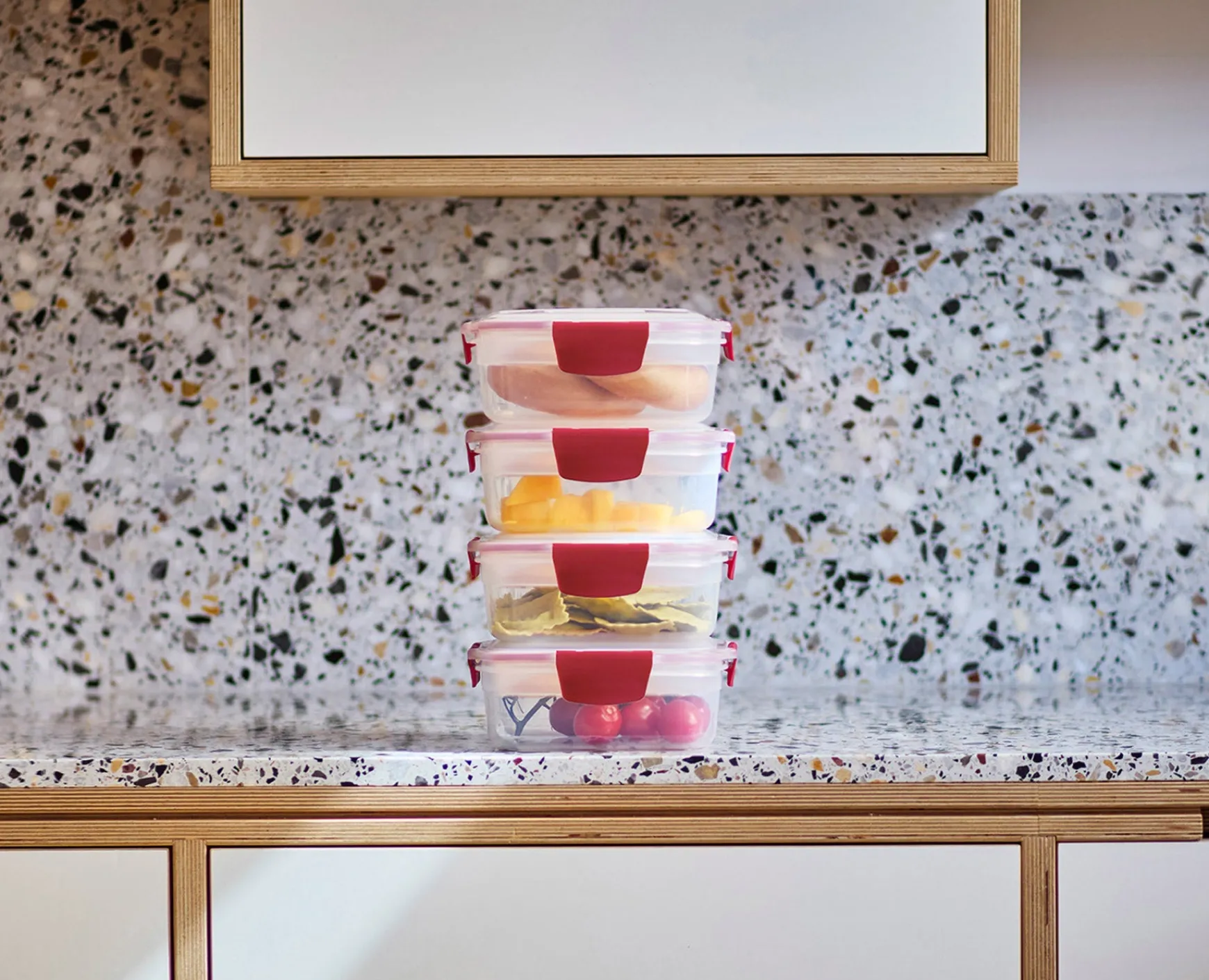 Joseph Joseph Nest™ Lock 8-Piece 1L Round Container Set- Lunch Boxes & Containers