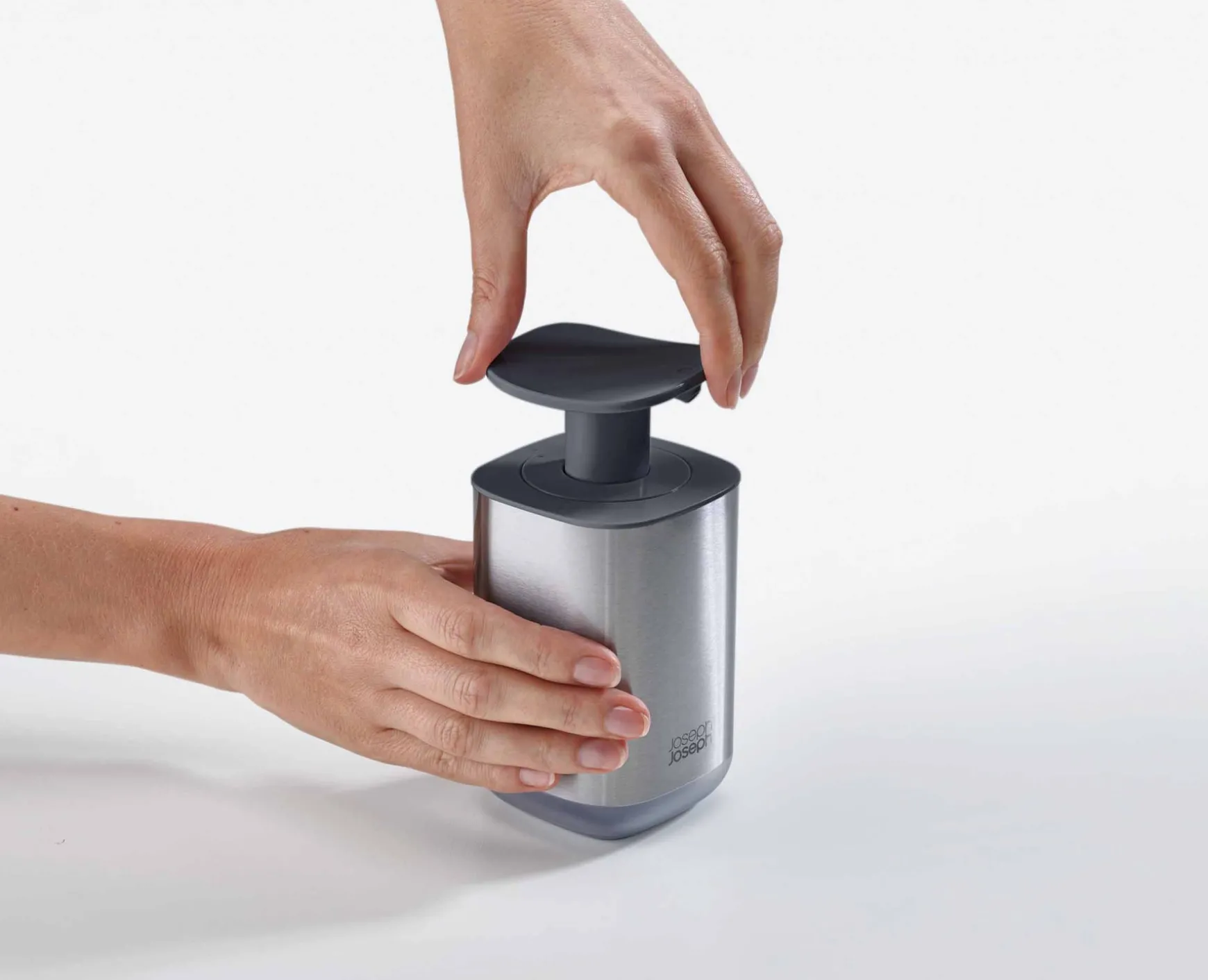 Joseph Joseph Presto™ Steel Hygienic Soap Dispenser- Soap Dishes & Dispensers