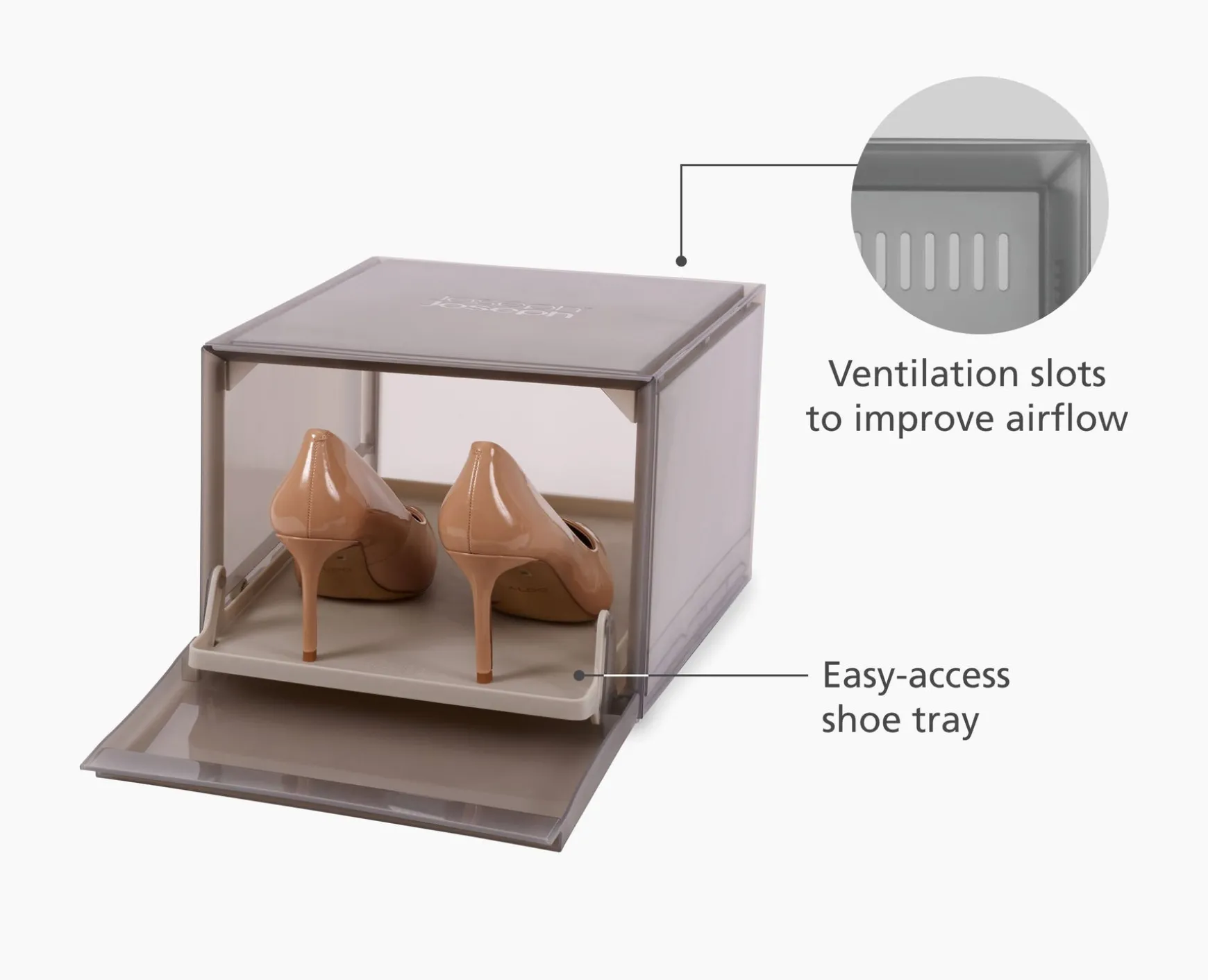 Joseph Joseph ShoeCase 6-piece Shoe Storage Box- Shoe Racks