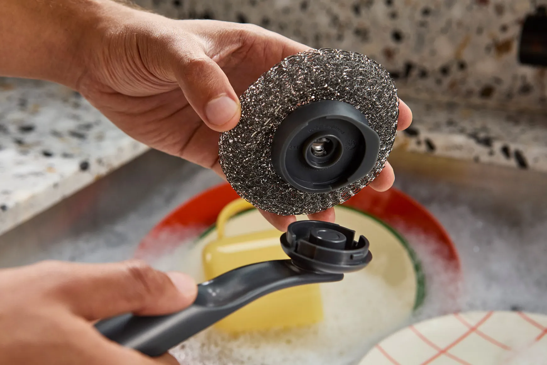 Joseph Joseph SinkTech™ 2-Piece Scourer Heads- Dish Brushes & Scrubbers