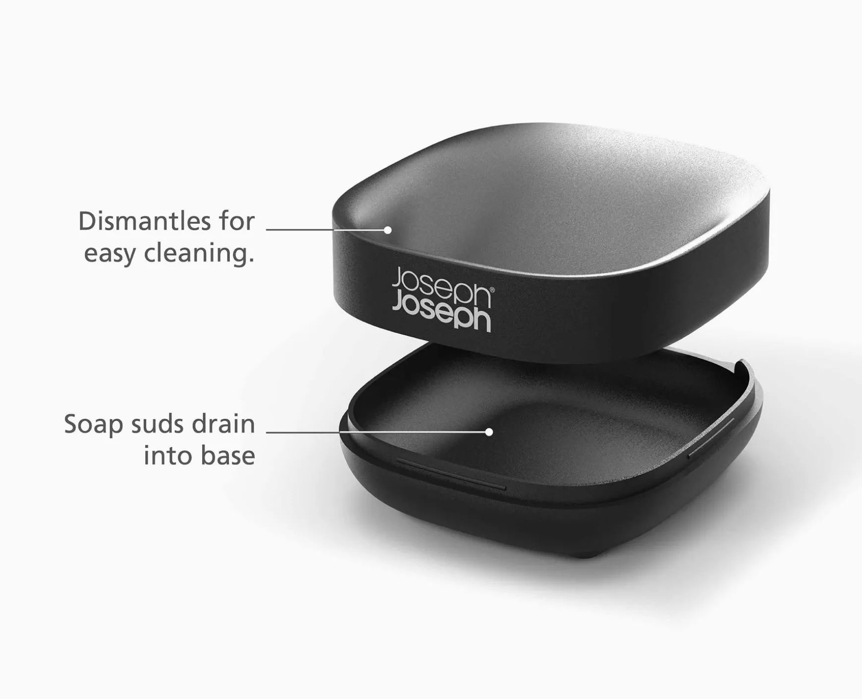 Joseph Joseph Slim™ Compact Matt Soap Dish- Soap Dishes & Dispensers