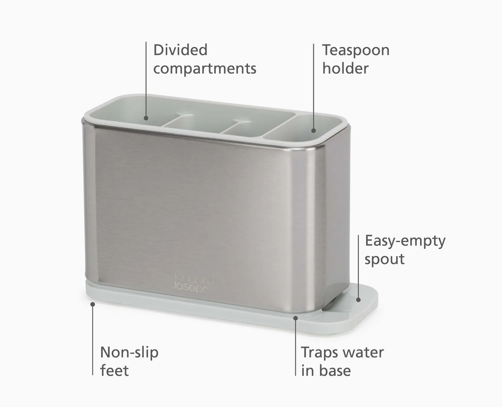 Joseph Joseph Surface™ Stainless-steel Cutlery Drainer- Dish Racks & Drainers