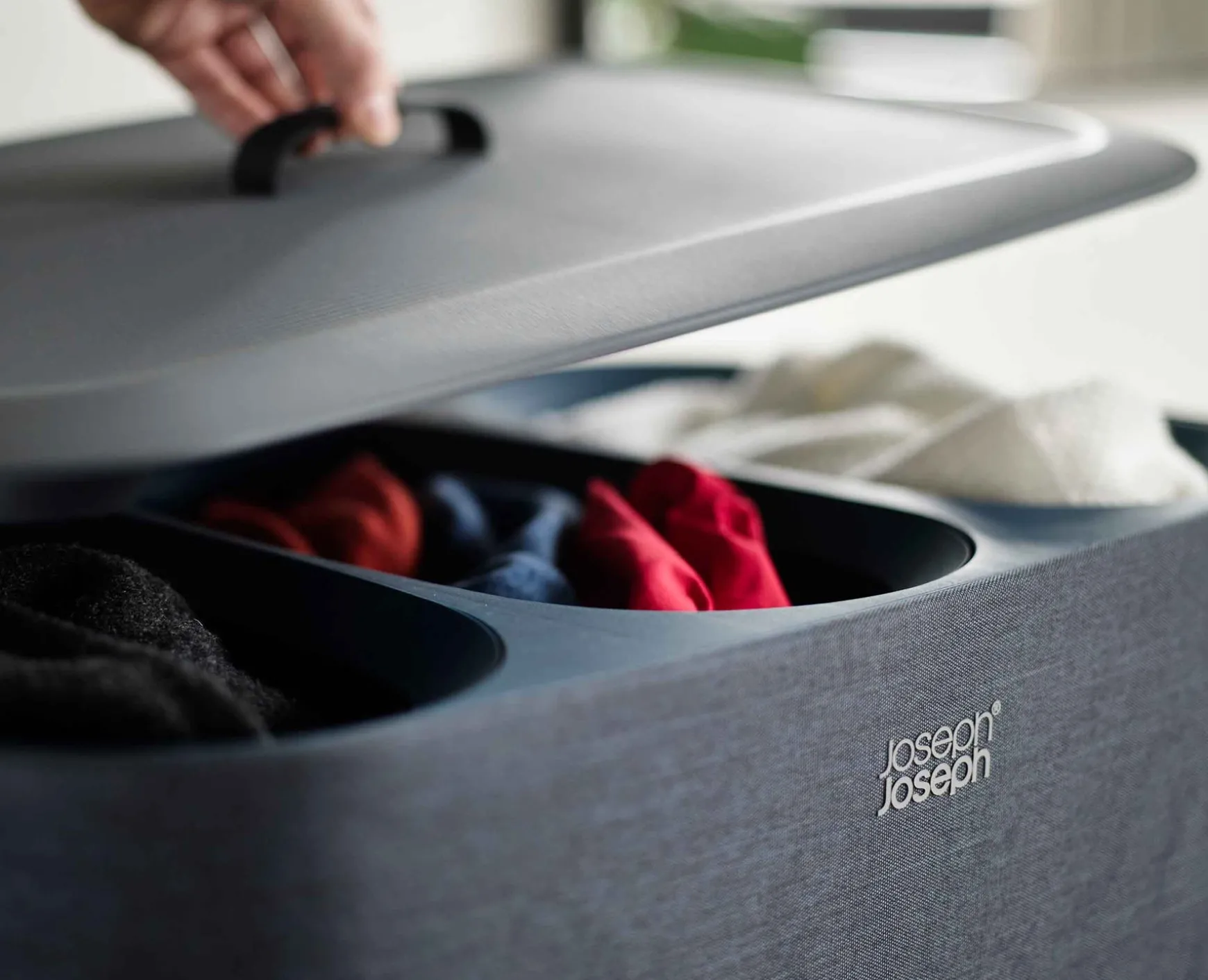 Joseph Joseph Tota Trio 90L Laundry Separation Basket- Laundry Baskets