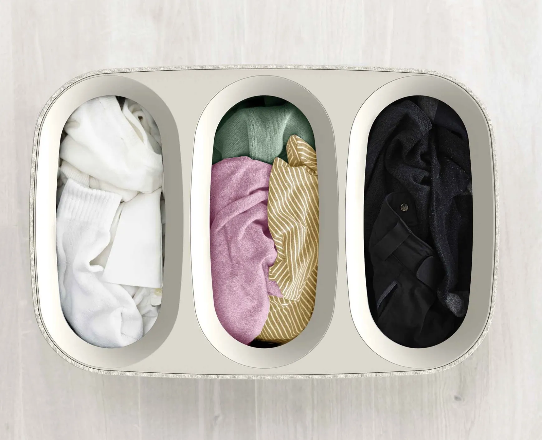 Joseph Joseph Tota Trio 90L Laundry Separation Basket- Laundry Baskets