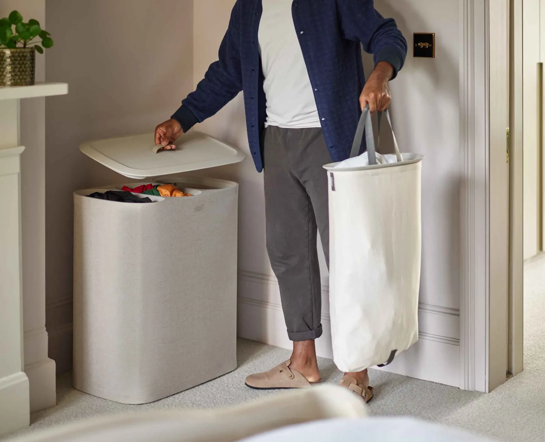 Joseph Joseph Tota Trio 90L Laundry Separation Basket- Laundry Baskets