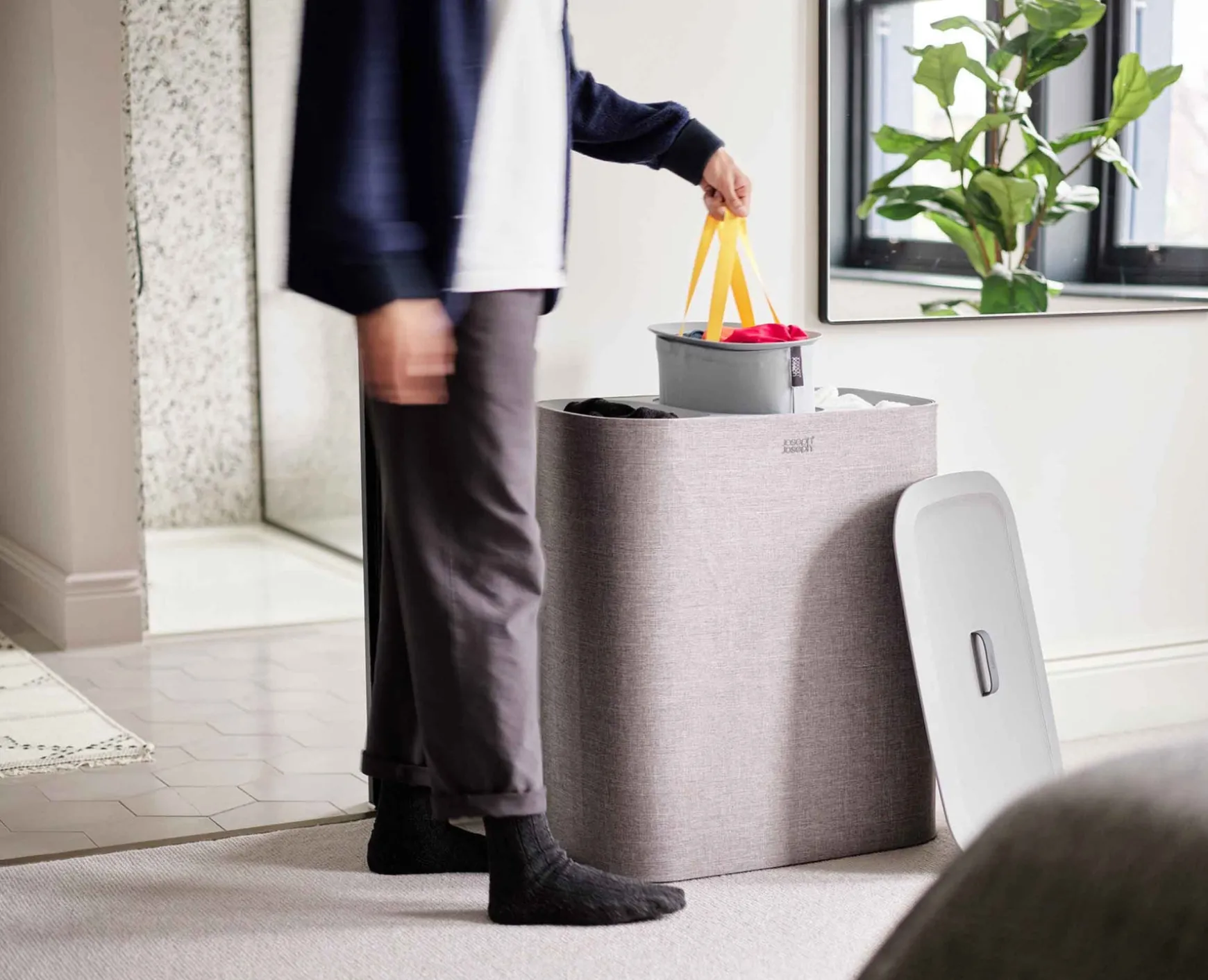 Joseph Joseph Tota Trio 90L Laundry Separation Basket- Laundry Baskets