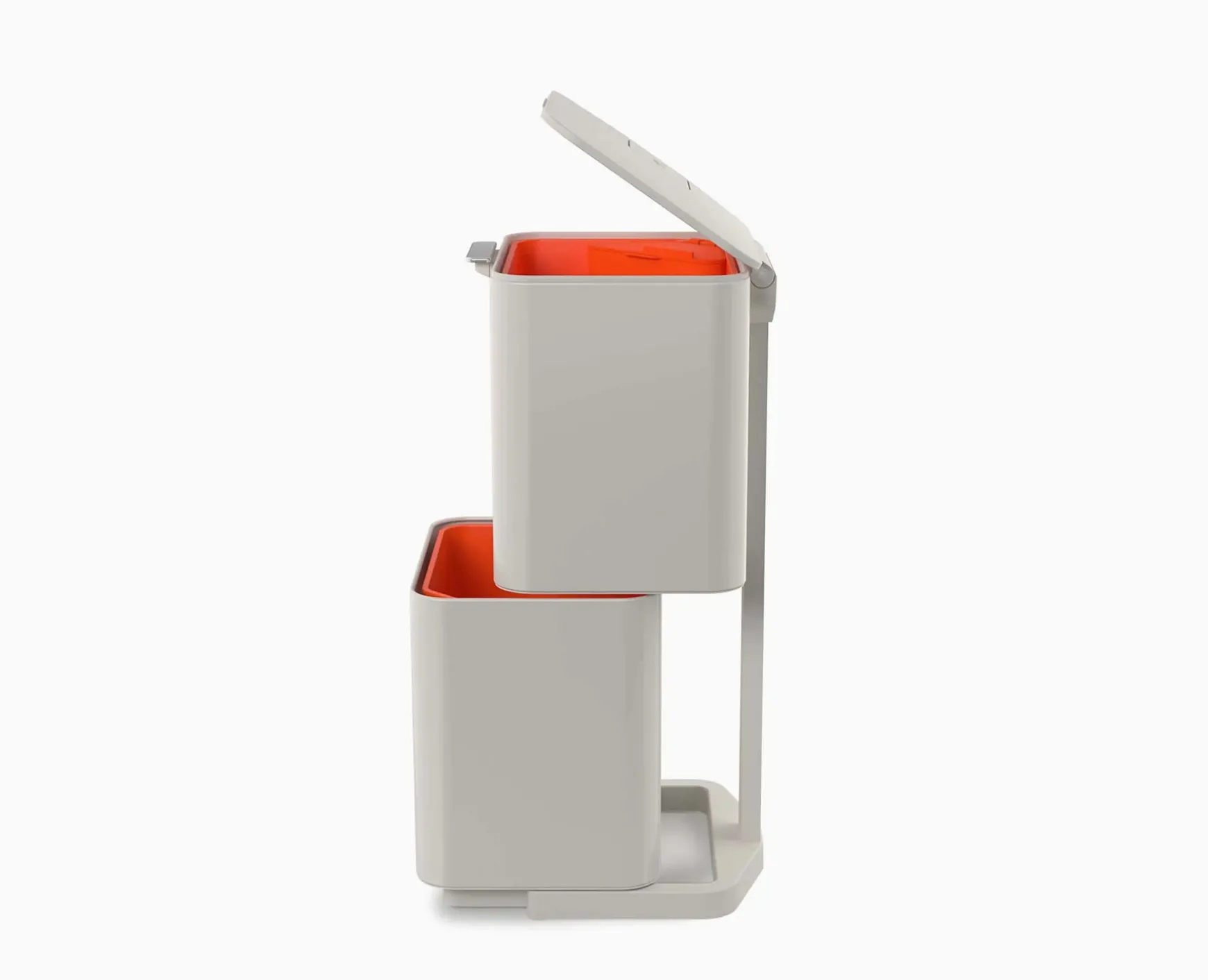 Joseph Joseph Totem Max 60L Waste & Recycling Trash Can Starter Set- Dual Compartment Trash Cans