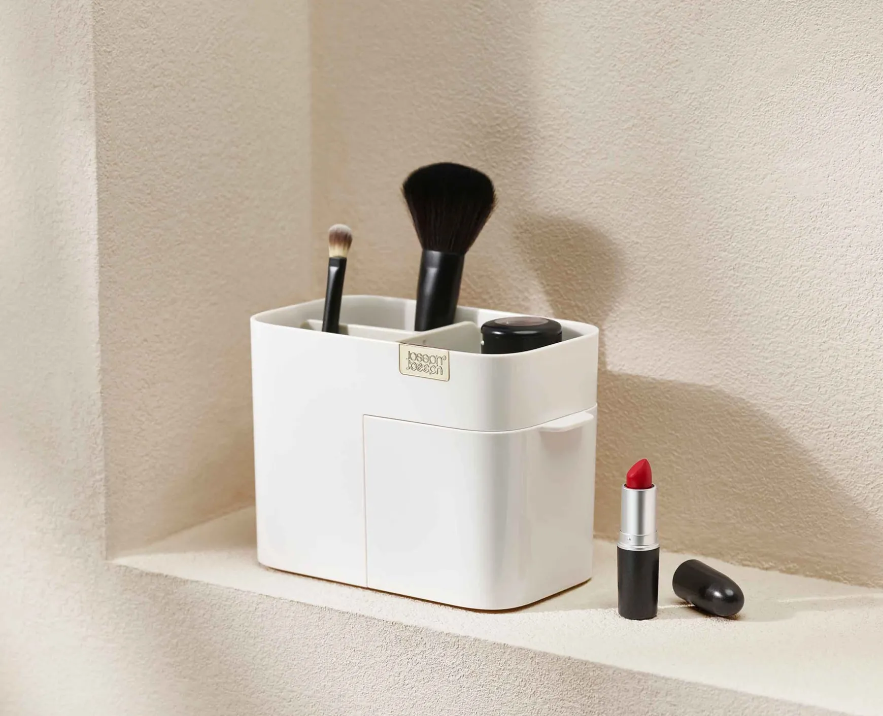 Joseph Joseph Viva Compact Cosmetic Organizer with Drawer- Make-Up Organizers | Make-Up Storage